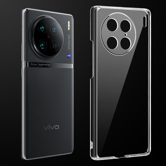 Crystal Clear Hard Anti-Yellow Transparent Back Cover Case For Vivo X90 Pro