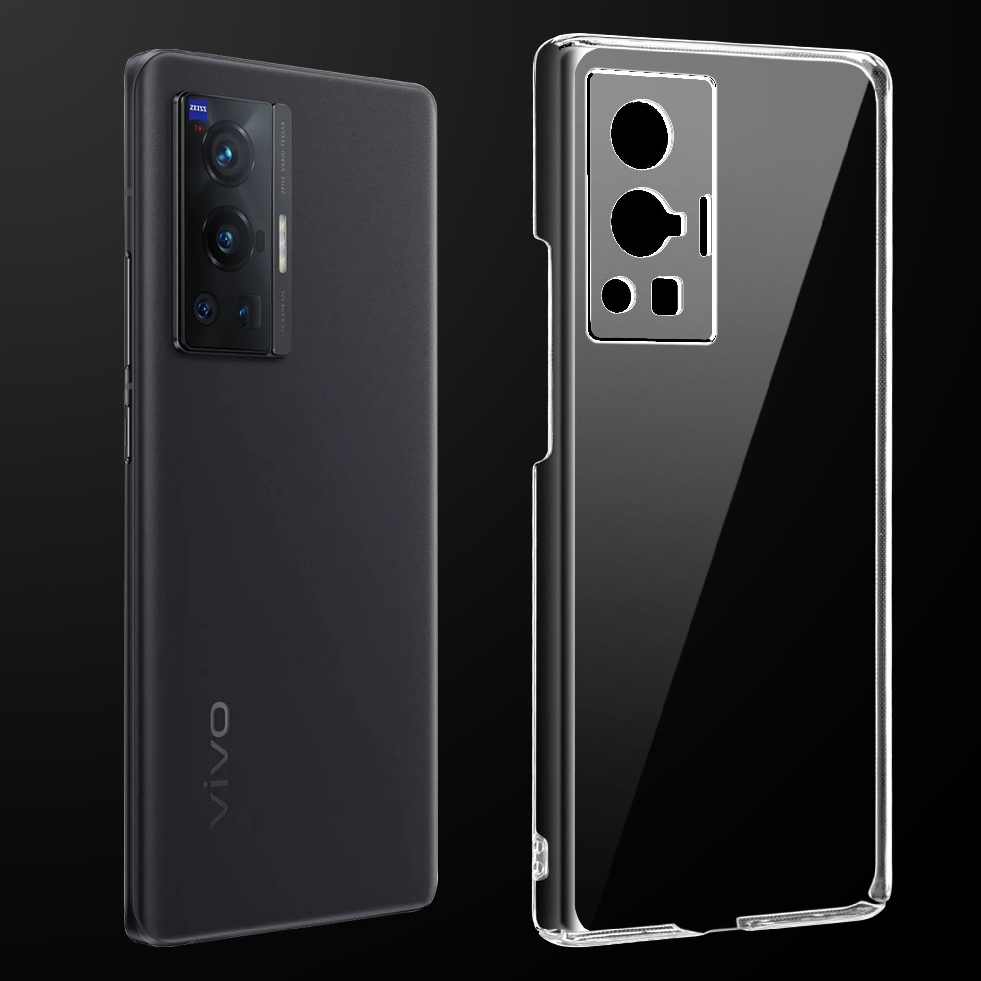 Crystal Clear Hard Back Anti-Yellowing Phone Case For Vivo X70 Pro 5G