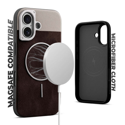 Luxury Leather MagSafe Case for Apple iPhone 16