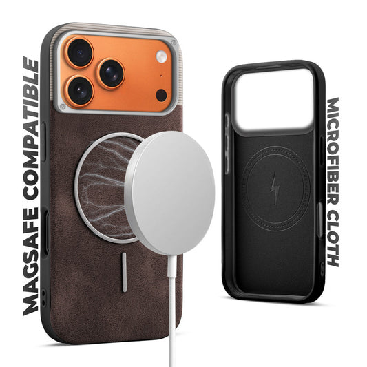Luxury Leather MagSafe Case for Apple iphone 17 Pro Max
