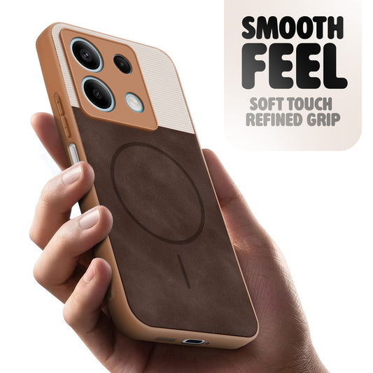 Hybrid PU Leather Matte Cover for Redmi Note 13 5G