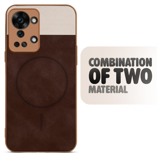 Hybrid PU Leather Matte Cover for OnePlus Nord 2T 5G