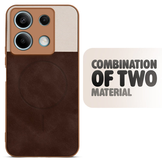 Hybrid PU Leather Matte Cover for Redmi Note 13 5G