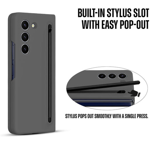Handy Cover for Samsung Z Fold 5 with Integrated Pen Holder and Screen Friendly Stylus Pen