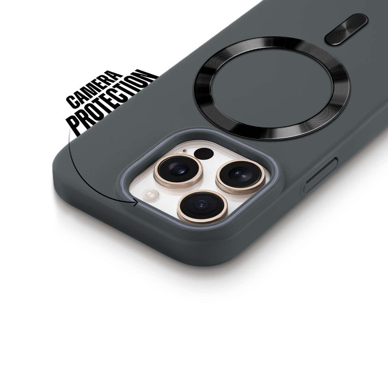 Hard Back Magnetic Case for Apple iPhone 15 Pro Max with Wireless Charging Support