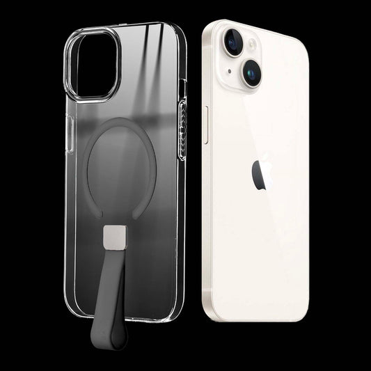 Exquisite MagSafe Transparent Case for Apple iPhone 14 Plus with Strap , Hard Back Cover with Long Lasting Anti Yellowing Protection