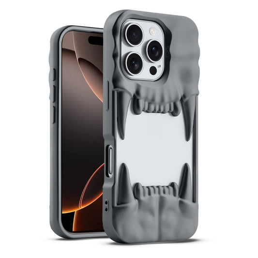 3D Tiger Fang Back Case for Apple iPhone 16 Pro, A Wild and Fearless Vibe