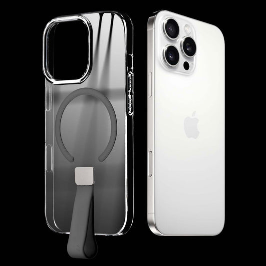Exquisite MagSafe Transparent Case for Apple iphone 16 Pro Max with Strap , Hard Back Cover with Long Lasting Anti Yellowing Protection