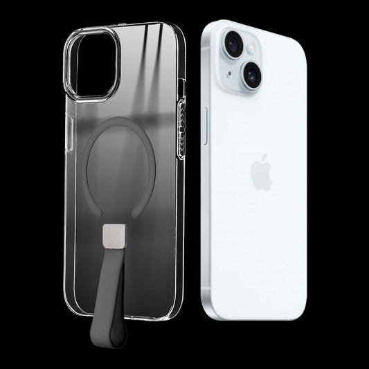 Exquisite MagSafe Transparent Case for Apple iPhone 15 Plus with Strap , Hard Back Cover with Long Lasting Anti Yellowing Protection