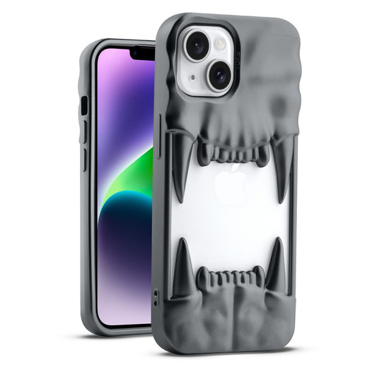 3D Tiger Fang Back Case for Apple iPhone 14 Plus, A Wild and Fearless Vibe