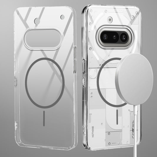 Crystal Clear Transparent Hard Back Anti-Yellowing with MagSafe Compatibility Phone Case For Nothing Phone 3A 5G