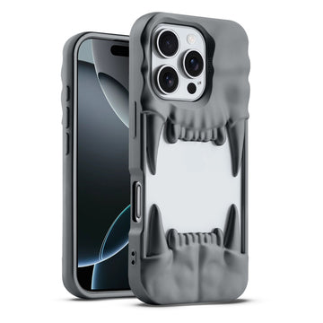 3D Tiger Fang Back Case for Apple iPhone 16 Pro Max A Wild and Fearless Vibe