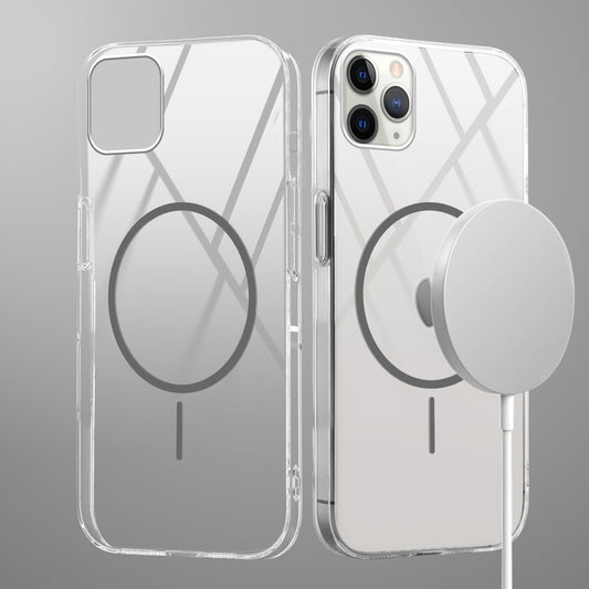 Crystal Clear Transparent Hard Back Anti-Yellowing with MagSafe Compatibility Phone Case For Apple iPhone 11 Pro