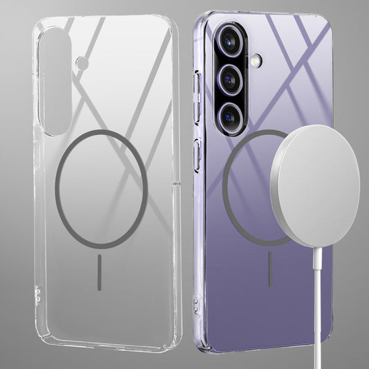 Crystal Clear Transparent Hard Back Anti-Yellowing with MagSafe Compatibility Phone Case For Samsung A56 5G