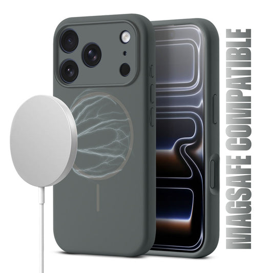 MagSafe Compatible Liquid Silicone Case For Apple iPhone 17 Pro With Camera Protection