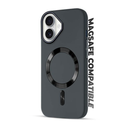Hard Back MagSafe Case for Apple iPhone 16, Durable Design & Shiny MagSafe Ring
