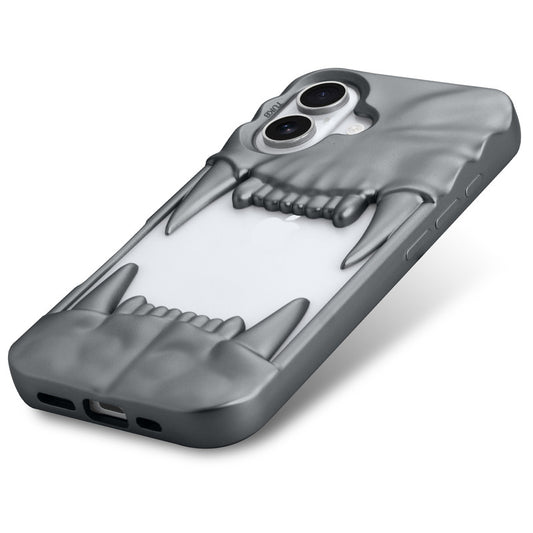 3D Tiger Fang Back Case for Apple iPhone 16, A Wild and Fearless Vibe