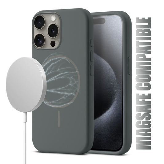 MagSafe Compatible Liquid Silicone Case For Apple iPhone 15 Pro