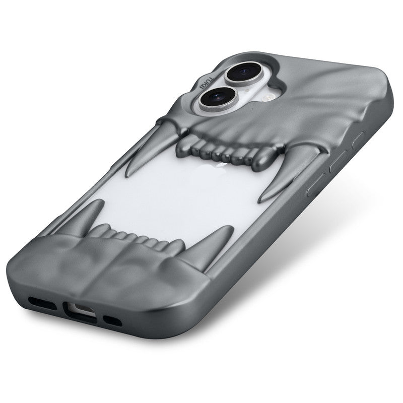 3D Tiger Fang Back Case for Apple iPhone 16 Plus, A Wild and Fearless Vibe