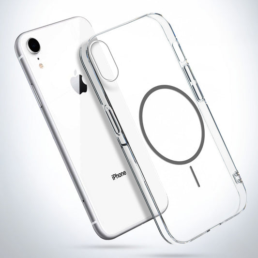 Crystal Clear Transparent Hard Back Anti-Yellowing with MagSafe Compatibility Phone Case For Apple iPhone XR