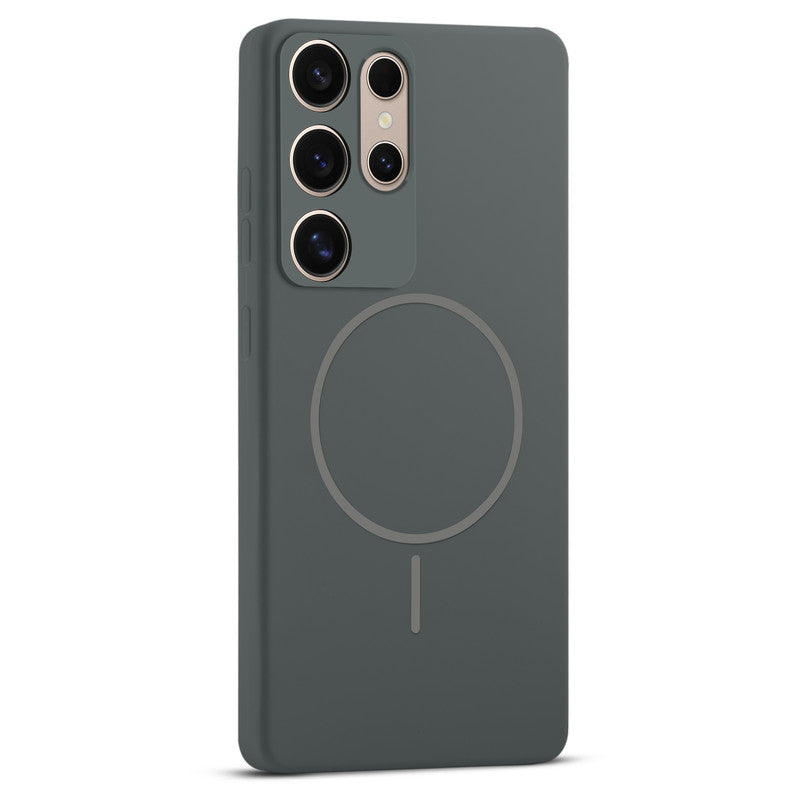Wireless Charging Support Compatible Liquid Silicone Case For Samsung S25 Ultra 5G With Camera Protection