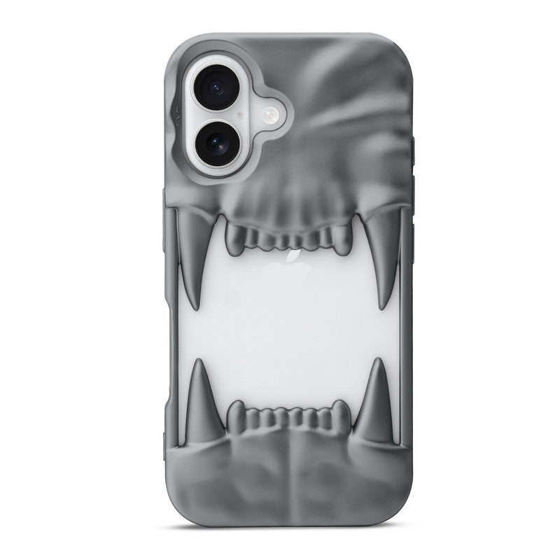 3D Tiger Fang Back Case for Apple iPhone 16 Plus, A Wild and Fearless Vibe