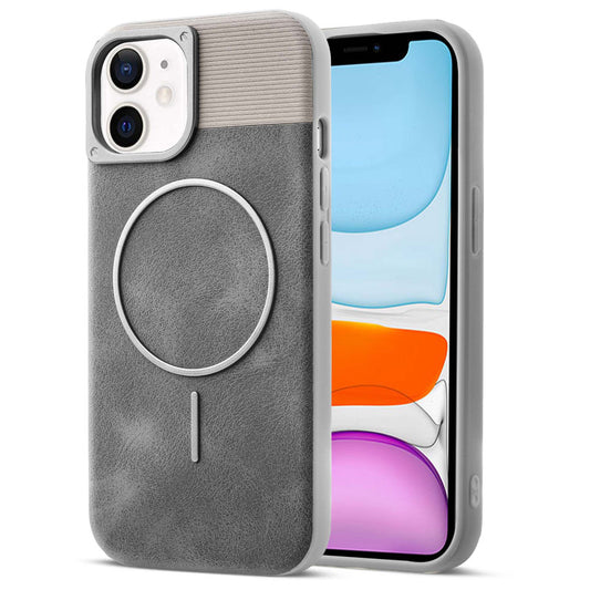 Luxury PU Leather Hard Back Case for Apple iPhone 11, With Micro-Fiber Cloth inside, MagSafe Compatible