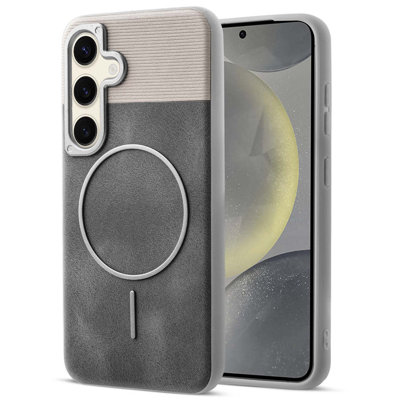 Luxury Leather MagSafe Case for Samsung S24 5G