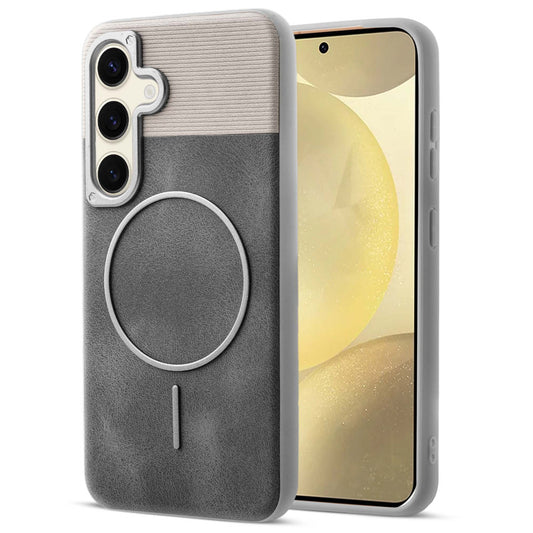 Luxury Leather MagSafe Case for Samsung S25 5G