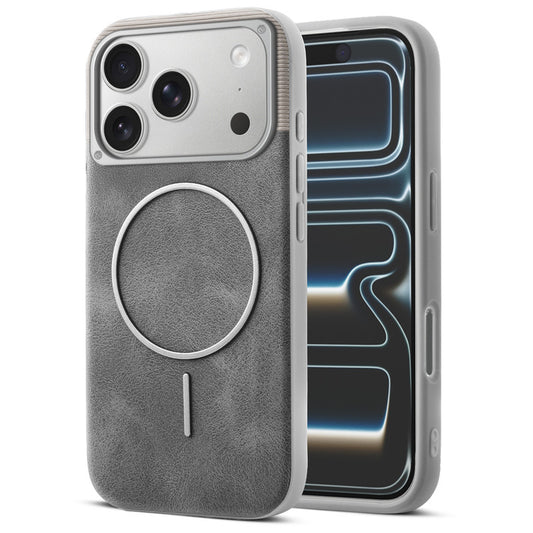 Luxury PU Leather Hard Back Case for Apple iPhone 17 Pro, With Micro-Fiber Cloth inside, MagSafe Compatible
