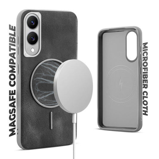 Elite PU Leather Case for Samsung S25 Edge 5G , Hard Shell with Soft Inner Fabric & MagSafe Support