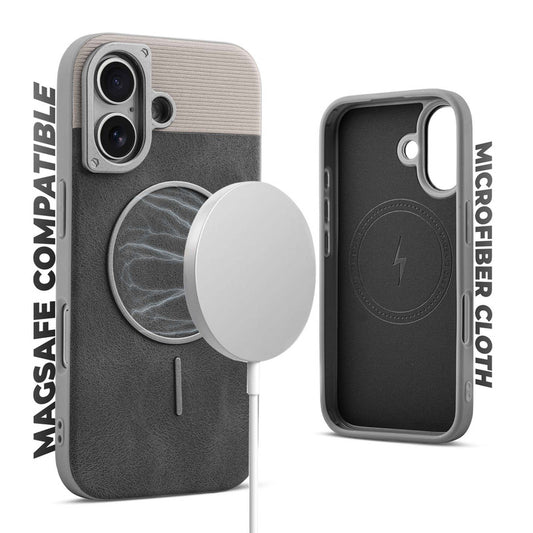 Luxury Leather MagSafe Case for Apple iPhone 16