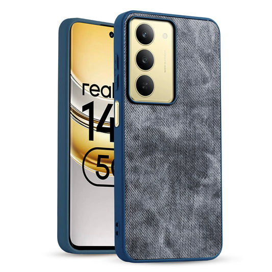 Classic Denim Finish Back Case for Realme 14x 5G