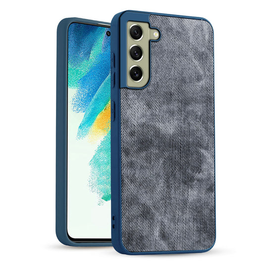 Classic Denim Finish Back Case for Samsung S21 FE 5G with Raised Camera Edges & Micro-Fiber Lining