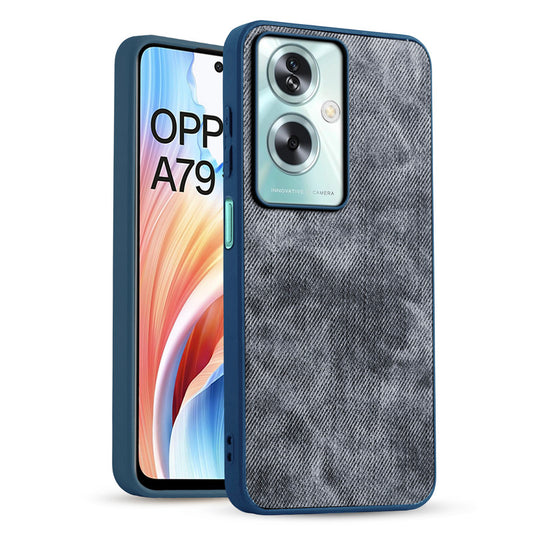 Classic Denim Finish Back Case for Oppo A79 5G
