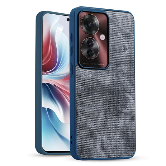 Classic Denim Finish Back Case for Oppo F25 Pro 5G