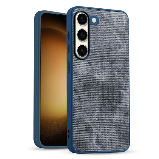 Classic Denim Finish Back Case for Samsung S23 5G with Raised Camera Edges & Micro-Fiber Lining