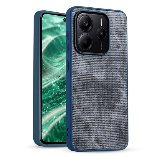 Denim Jeans Cloth Back Cover Case for Redmi Note 14 5G