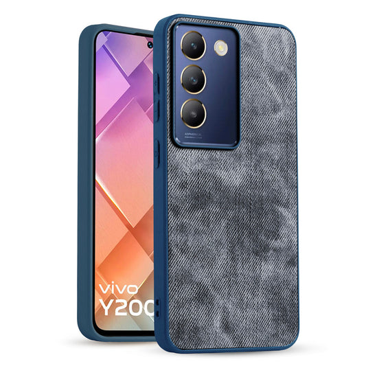 Classic Denim Finish Back Case for Vivo Y200e 5G
