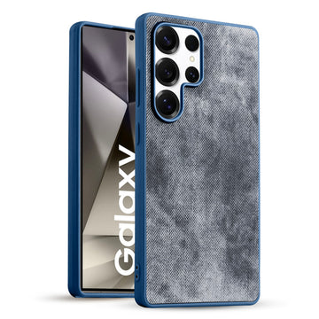 Denim Jeans Cloth Back Cover Case for Samsung S24 Ultra 5G
