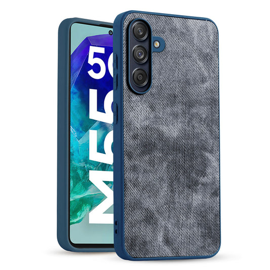 Classic Denim Finish Back Case for Samsung M55 5G