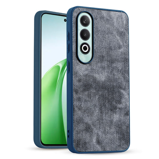 Classic Denim Finish Back Case for OnePlus Nord CE 4 5G with Raised Camera Edges & Micro-Fiber Lining