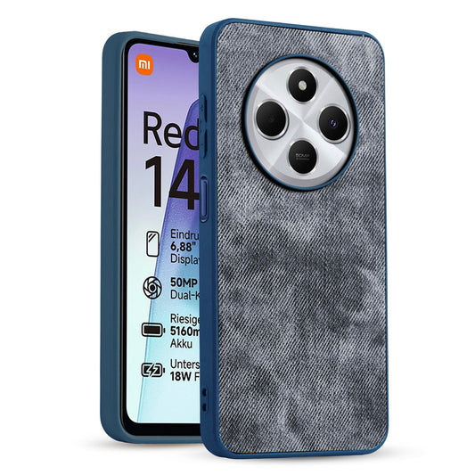 Classic Denim Finish Back Case for Redmi 14C 5G