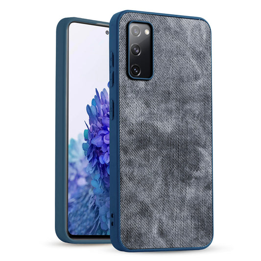 Classic Denim Finish Back Case for Samsung S20 FE 5G with Raised Camera Edges & Micro-Fiber Lining