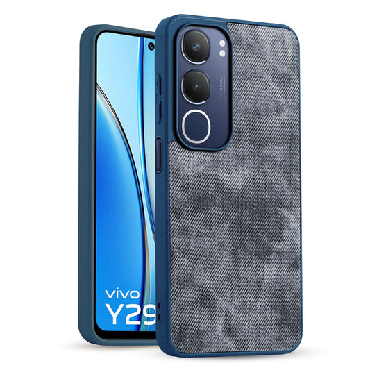 Classic Denim Finish Back Case for Vivo Y29 5G