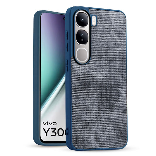 Classic Denim Finish Back Case for Vivo Y300 5G