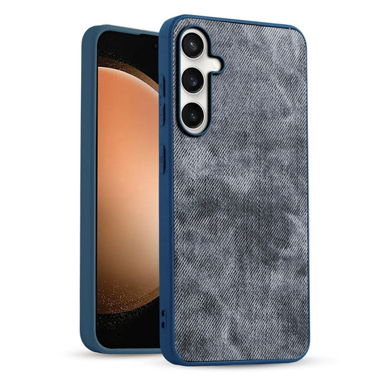 Classic Denim Finish Back Case for Samsung S23 FE 5G with Raised Camera Edges & Micro-Fiber Lining