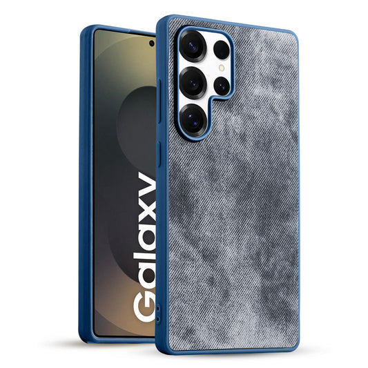 Classic Denim Finish Back Case for Samsung S25 Ultra 5G with Raised Camera Edges & Micro-Fiber Lining