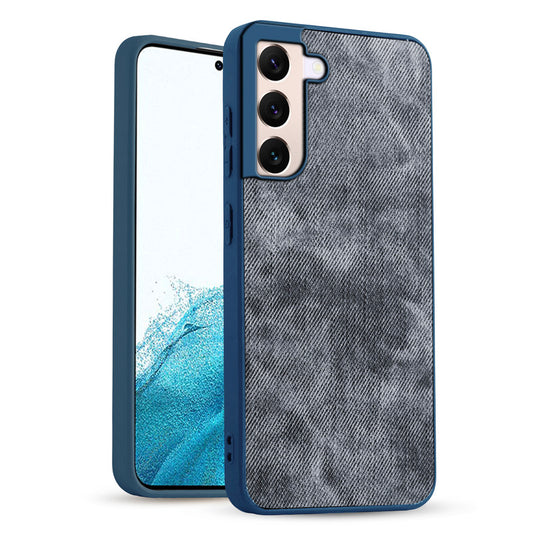 Classic Denim Finish Back Case for Samsung S22 5G with Raised Camera Edges & Micro-Fiber Lining