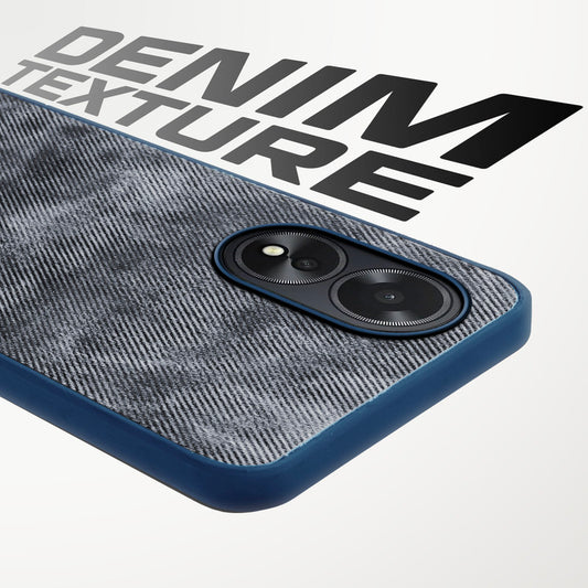 Classic Denim Finish Back Case for Oppo A18